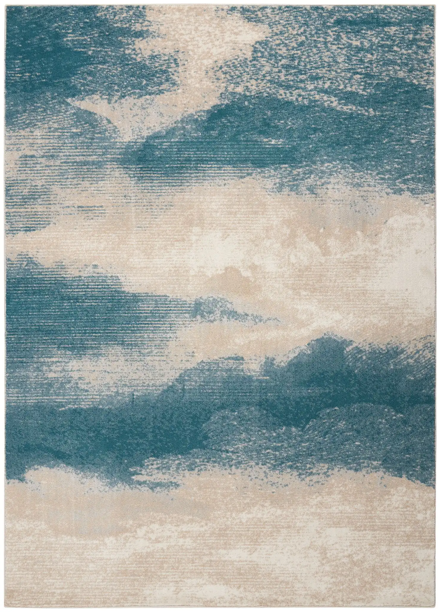 Maxell MAE06 Ivory Teal Rug - Image 2