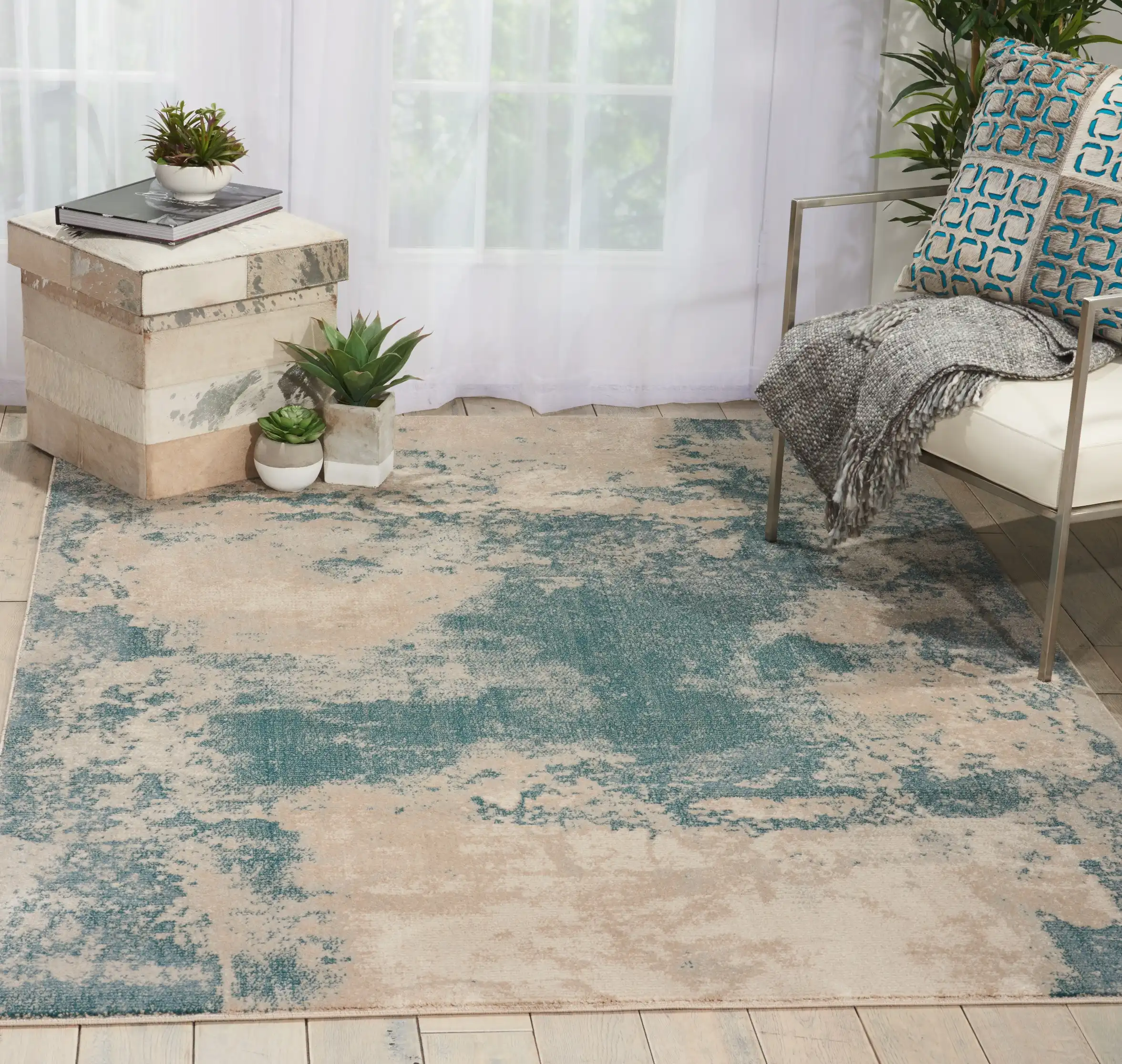 Maxell MAE13 Ivory Teal Rug
