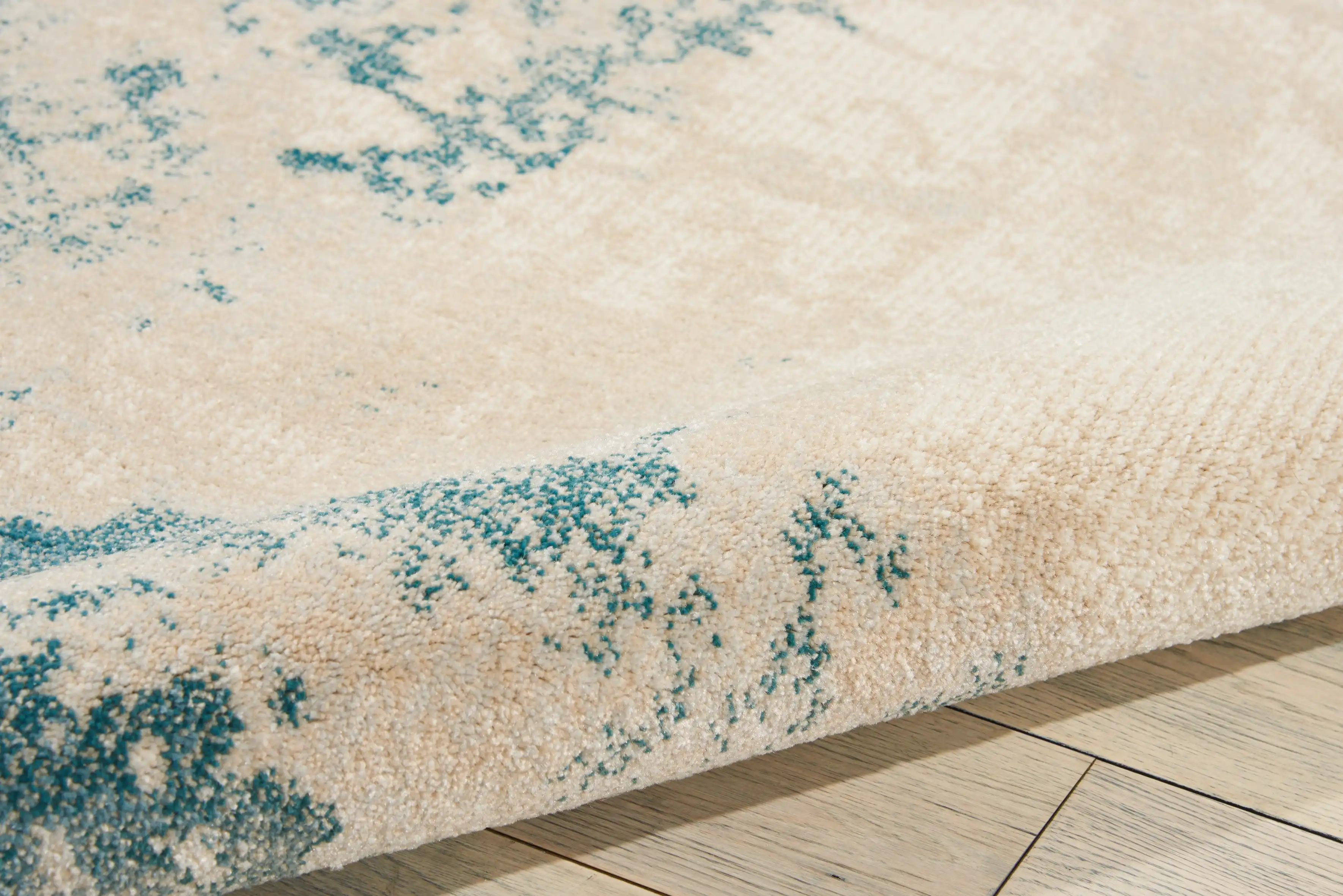 Maxell MAE13 Ivory Teal Rug - Image 4