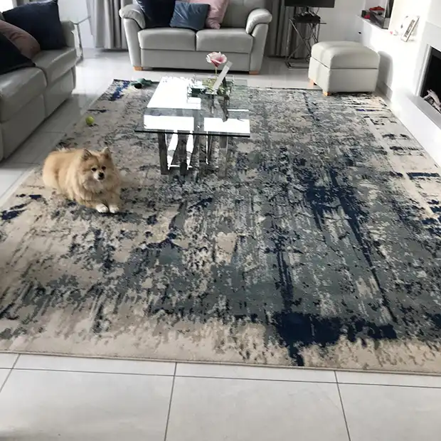 Maxell MAE16 Ivory Blue Rug - Image 2