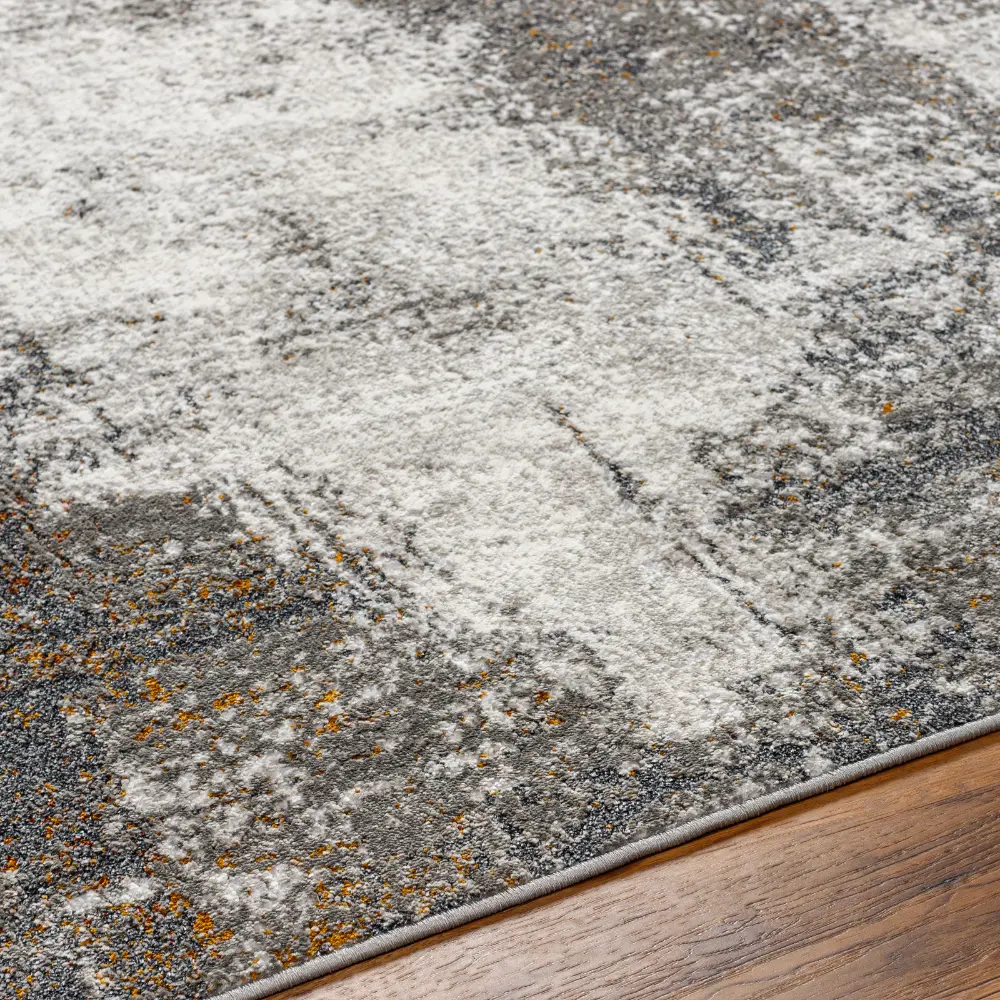 Maylene Abstract Modern Marble Charcoal Rug - Image 2