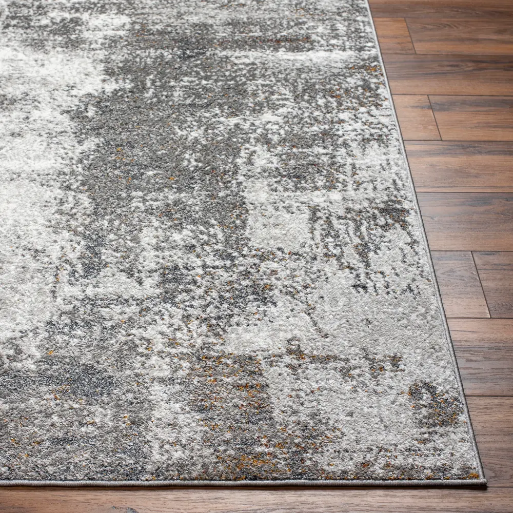 Maylene Abstract Modern Marble Charcoal Rug - Image 6