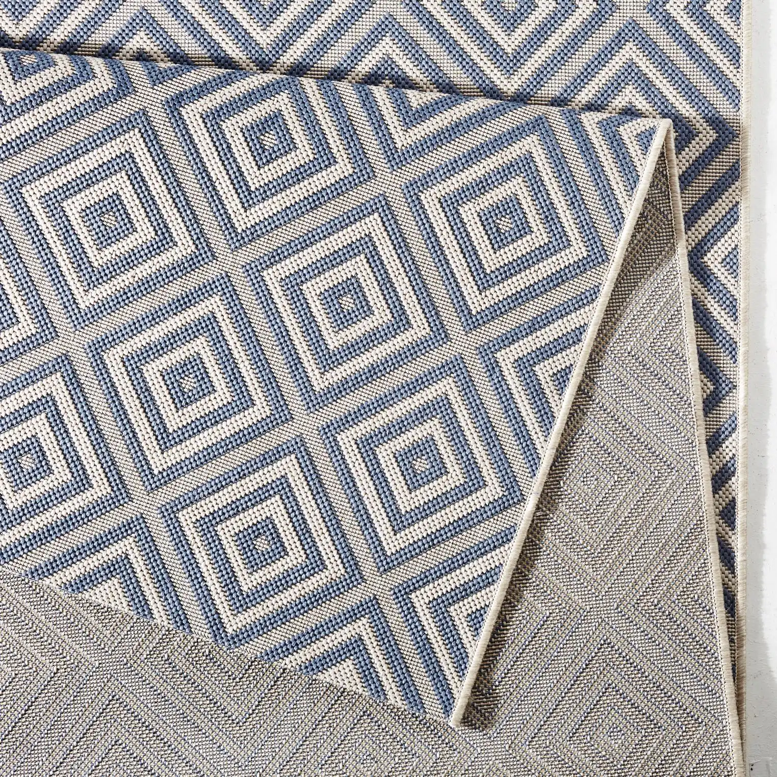 Meadow HH 102468 Karo Blue Rug - Image 3