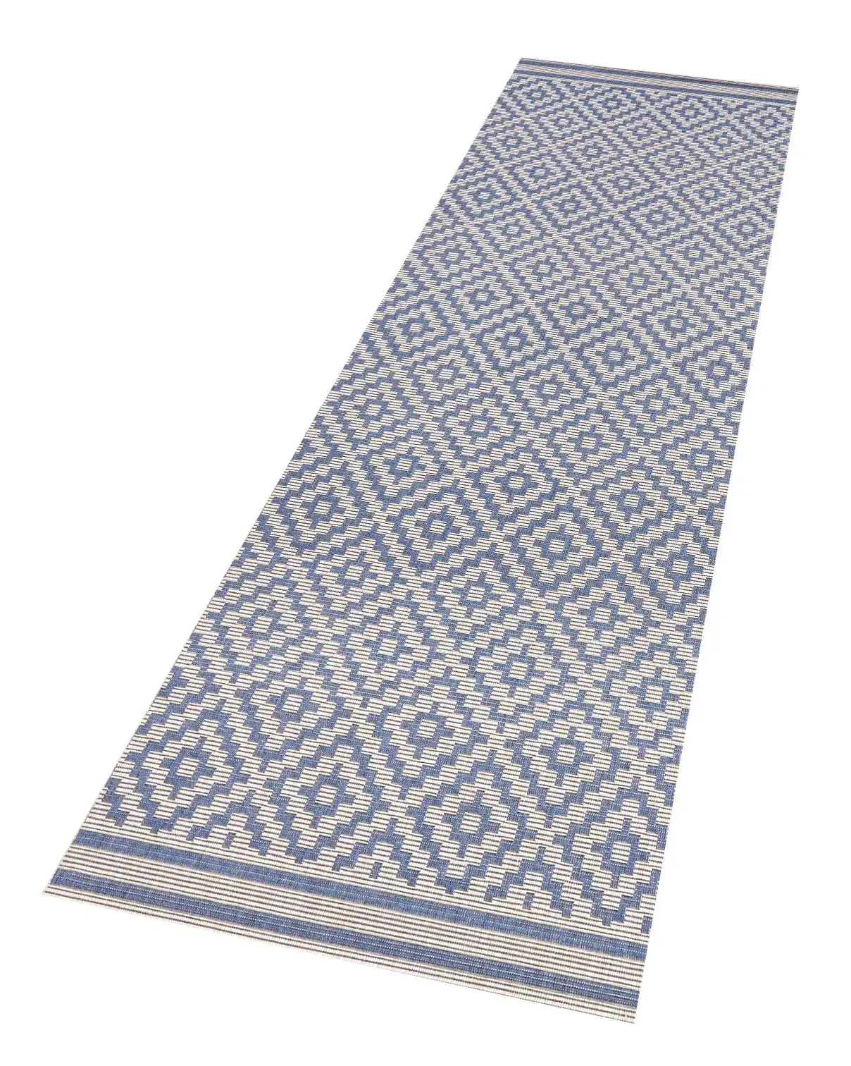 Meadow HH 102464 Raute Blue Cream Rug - Image 4