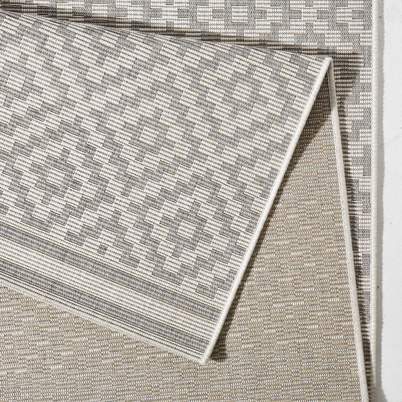 Meadow HH 102467 Raute Grey Cream Rug - Image 4