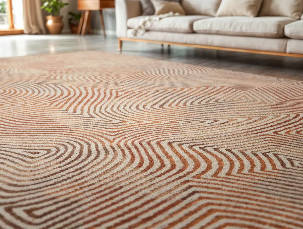 Meditation Coral Indian Sand 9800Washable Rug - Image 2