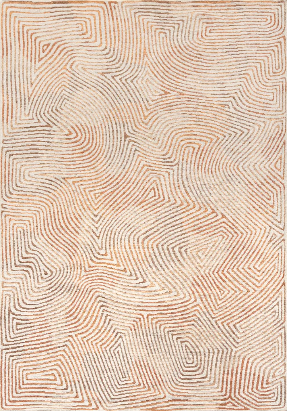 Meditation Coral Indian Sand 9800Washable Rug - Image 9