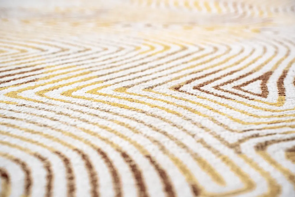 Meditation Coral Yellow Hippy 9799Washable Rug - Image 9