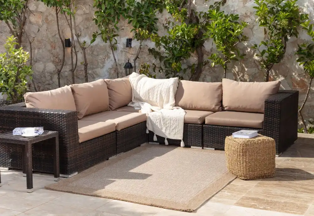 Jenny In- & Outdoor Cottage Jute-Look Beige/Tan Rug - Image 3