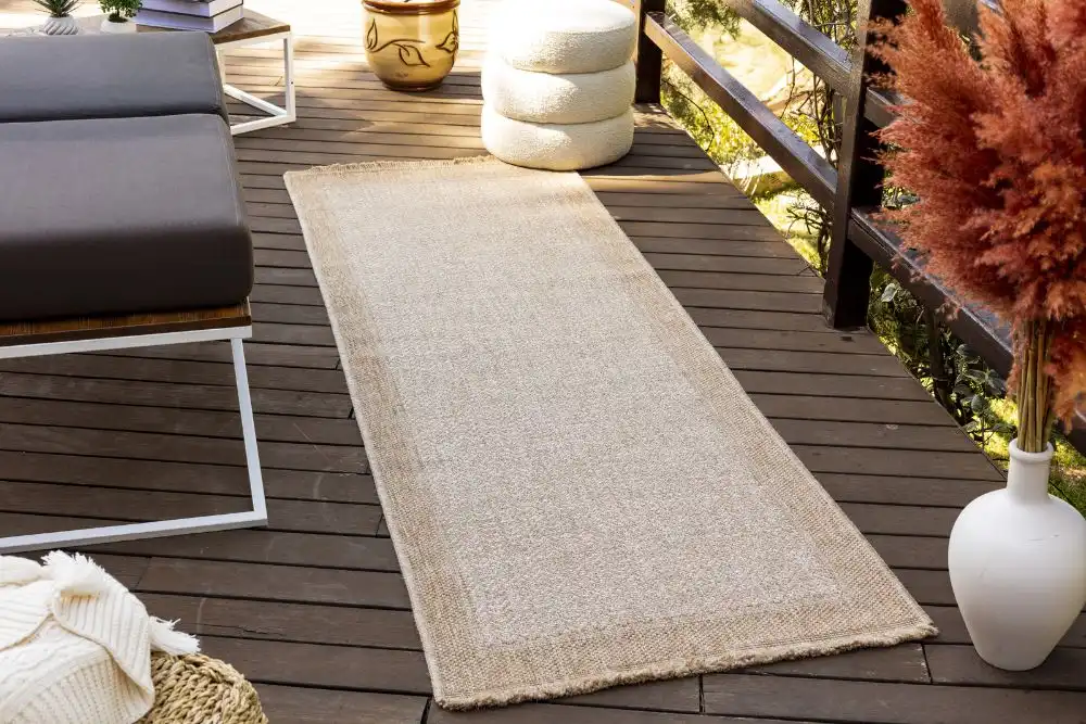 Jenny In- & Outdoor Cottage Jute-Look Beige/Tan Rug - Image 4