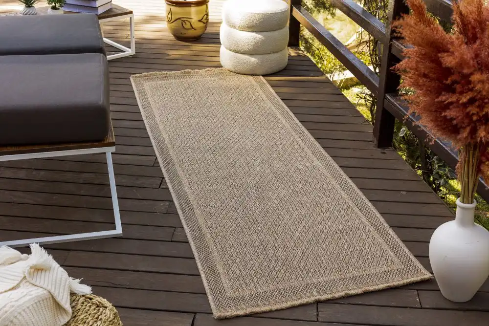 Penny In- & Outdoor Cottage Jute-Look Beige Rug - Image 8