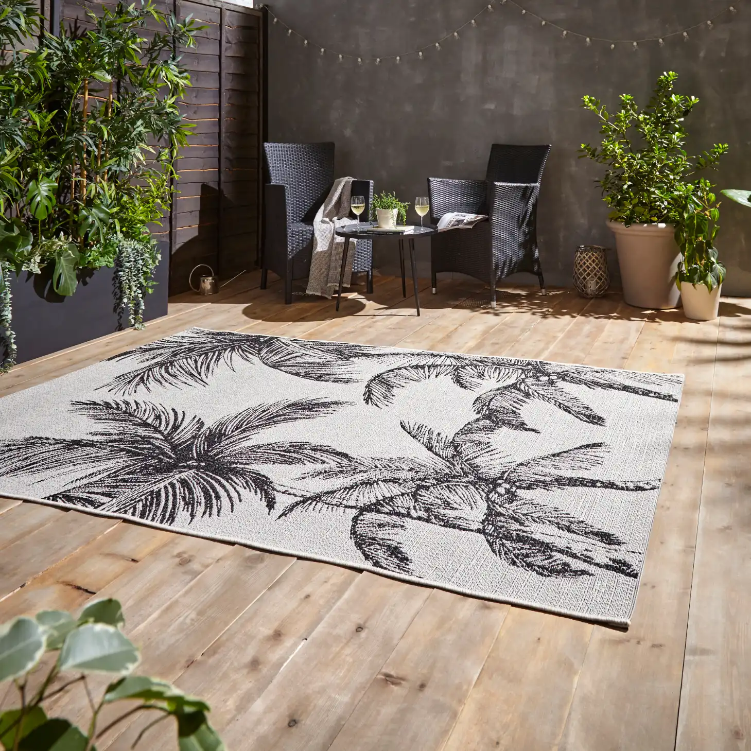 Miami A444 Cream Black Rug - Image 3