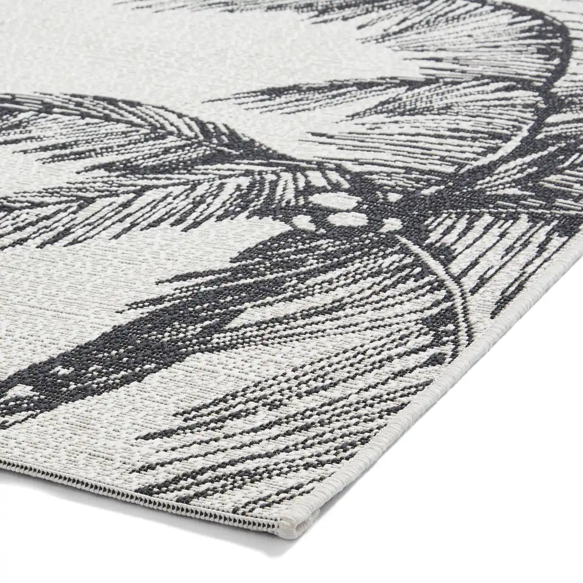 Miami A444 Cream Black Rug - Image 5