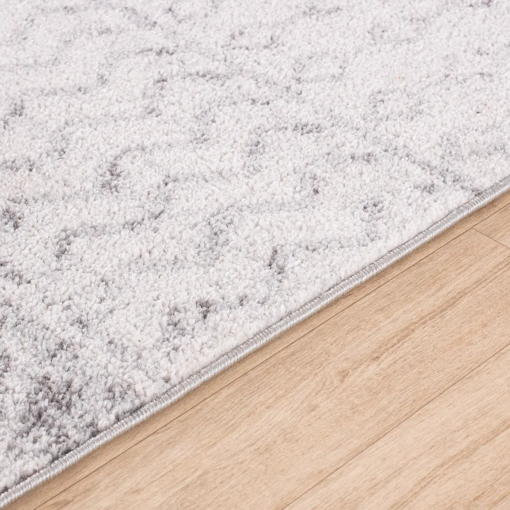Mila Scandi Geometric Light Grey/White Rug - Image 12