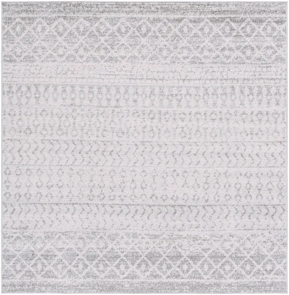 Mila Scandi Geometric Light Grey/White Rug - Image 14