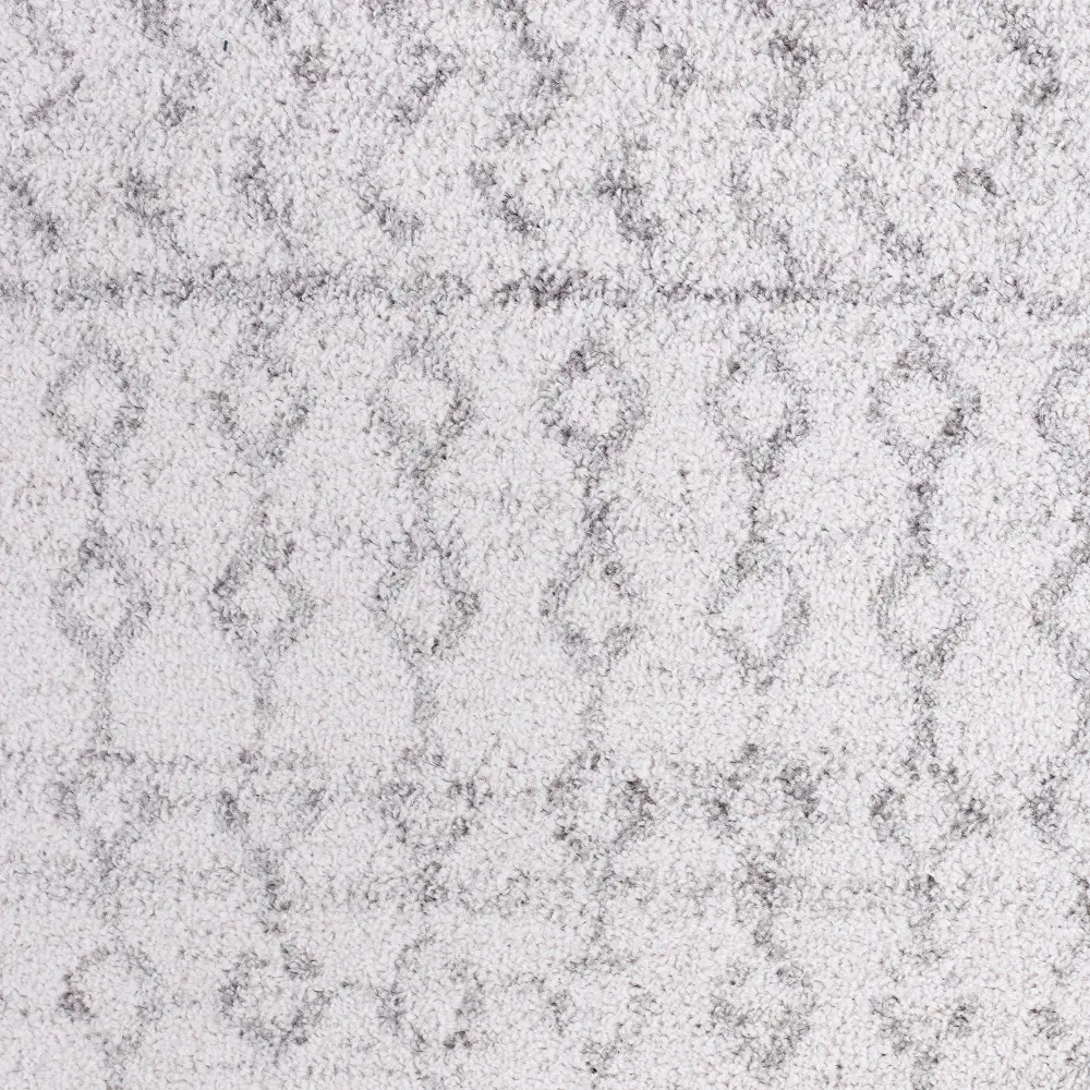 Mila Scandi Geometric Light Grey/White Rug - Image 4