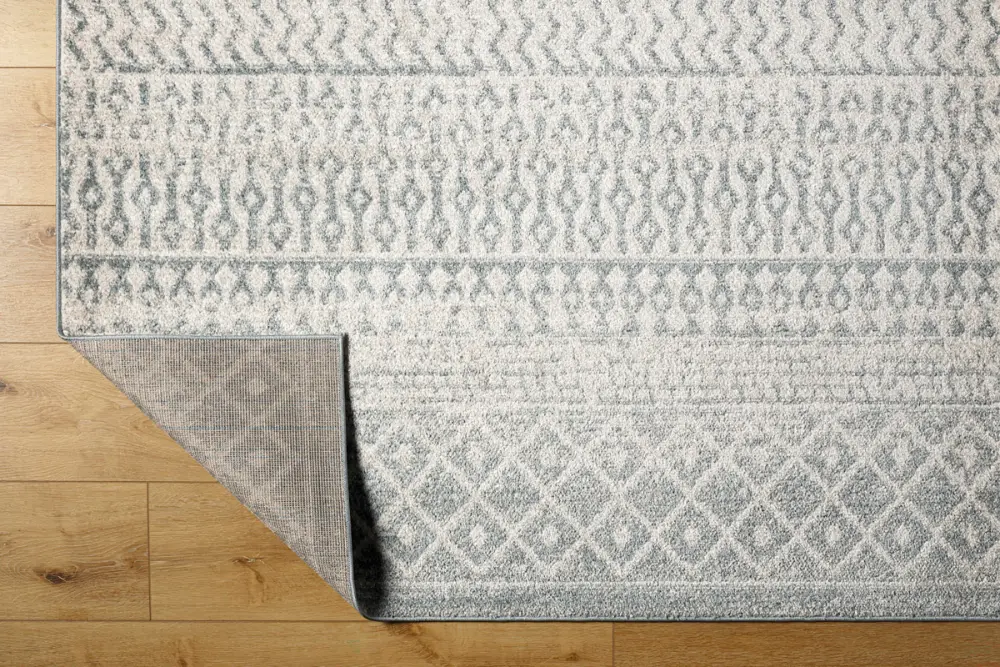Mila Scandi Modern Boho Light Beige/Grey Rug - Image 3
