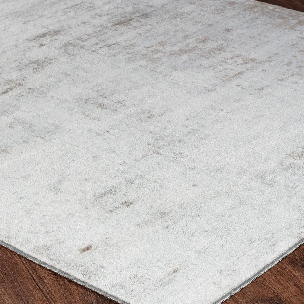 Milena Abstract Modern Marble Beige/White Rug - Image 5