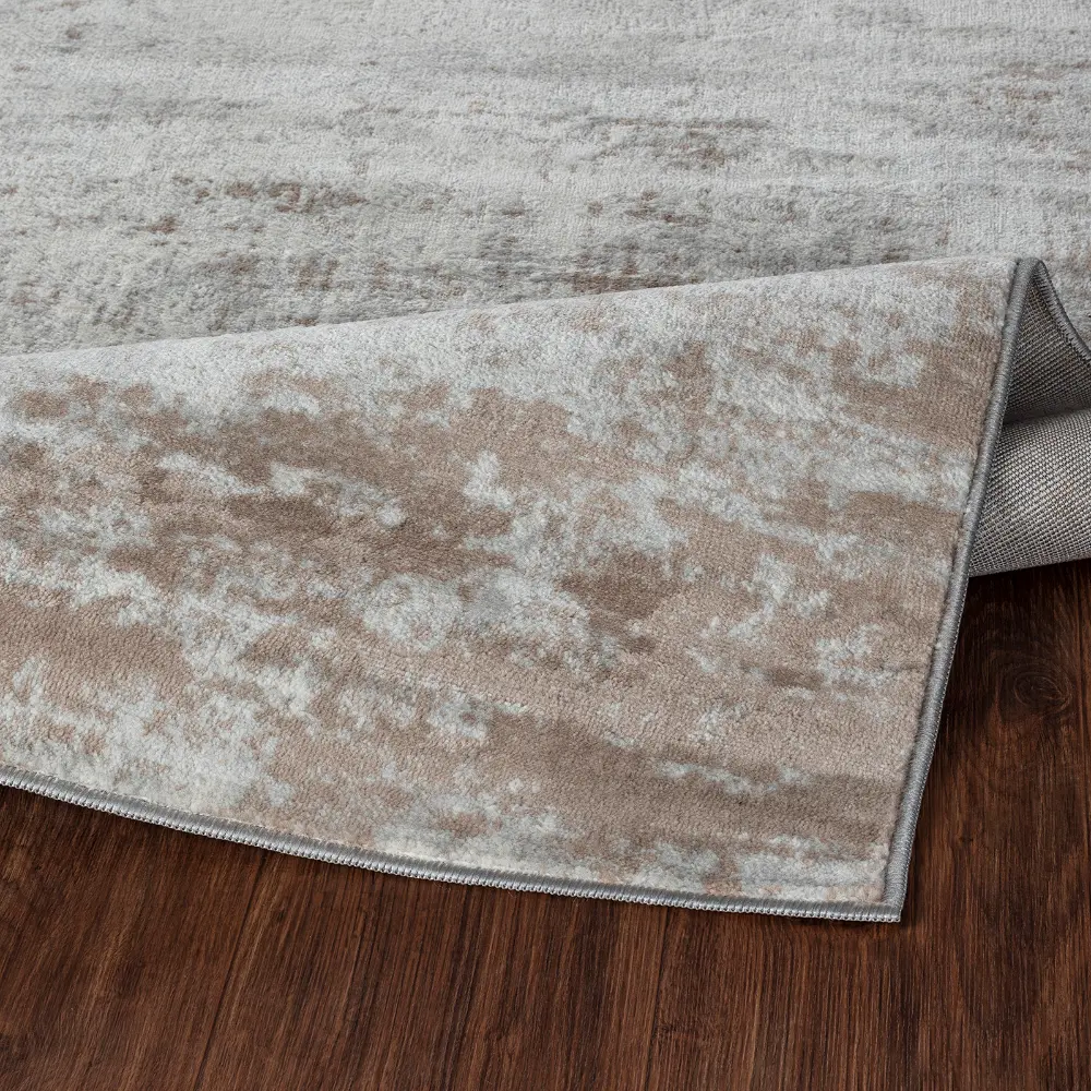 Milena Abstract Modern Marble Beige/White Rug - Image 6