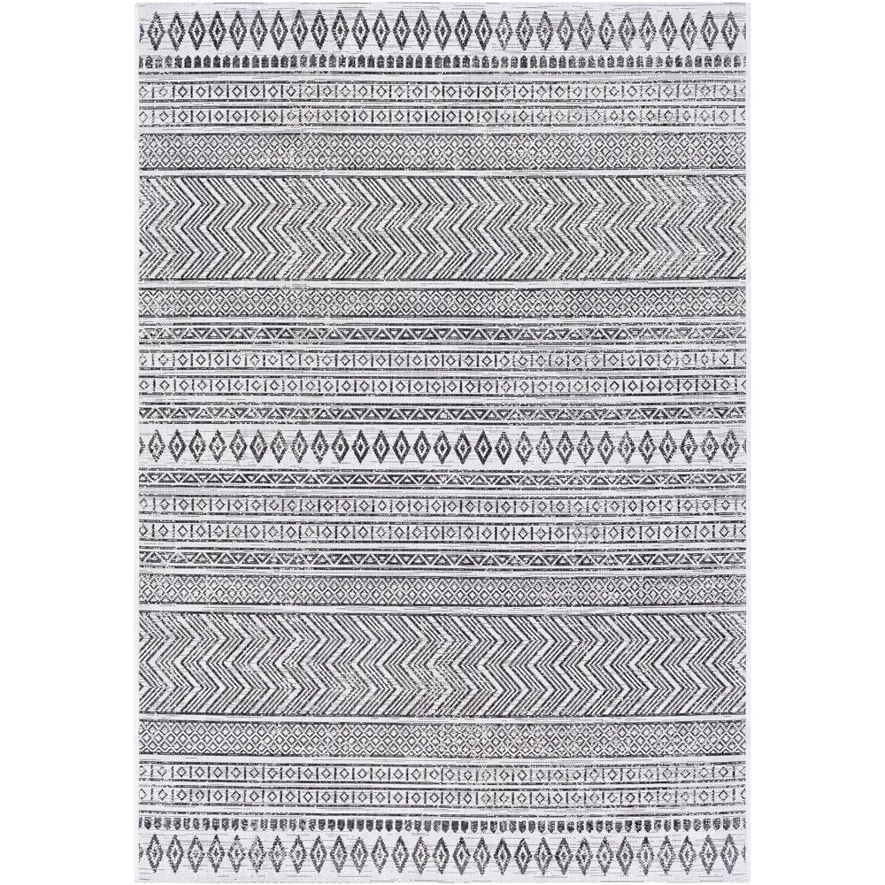 Mimi In- & Outdoor Geometric Black Rug - Image 11