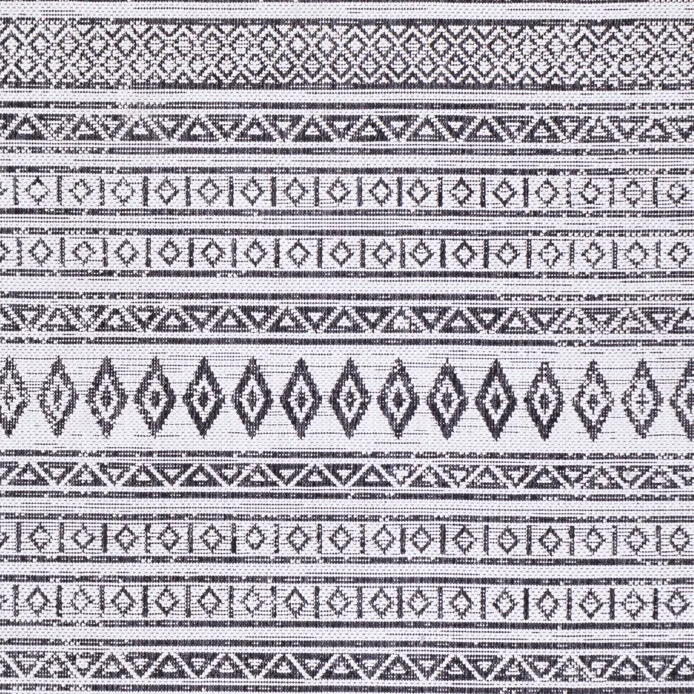 Mimi In- & Outdoor Geometric Black Rug - Image 7