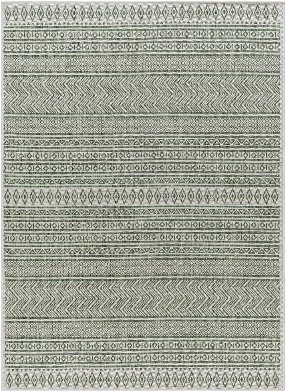 Mimi In- & Outdoor Global Olive Green/Beige Rug - Image 3