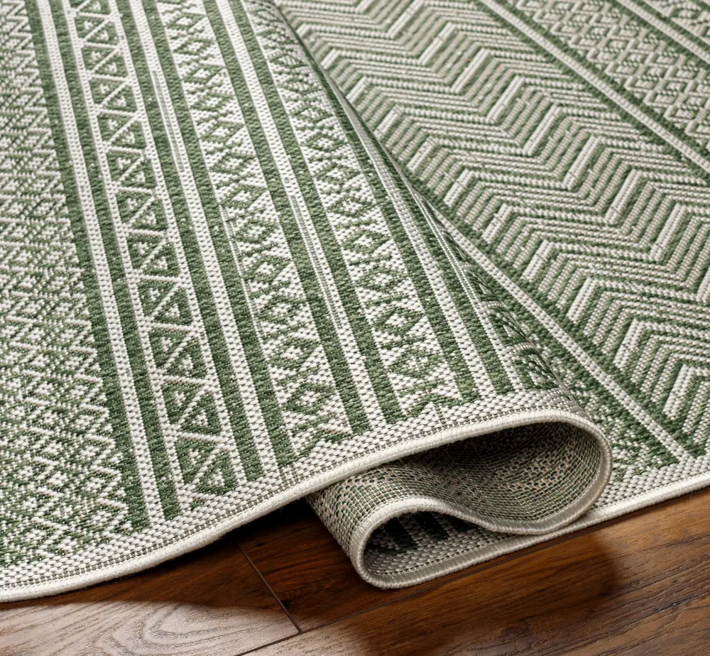 Mimi In- & Outdoor Global Olive Green/Beige Rug - Image 7