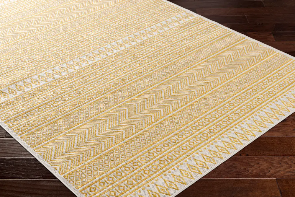 Mimi In- & Outdoor Global Saffron/Beige Rug - Image 2