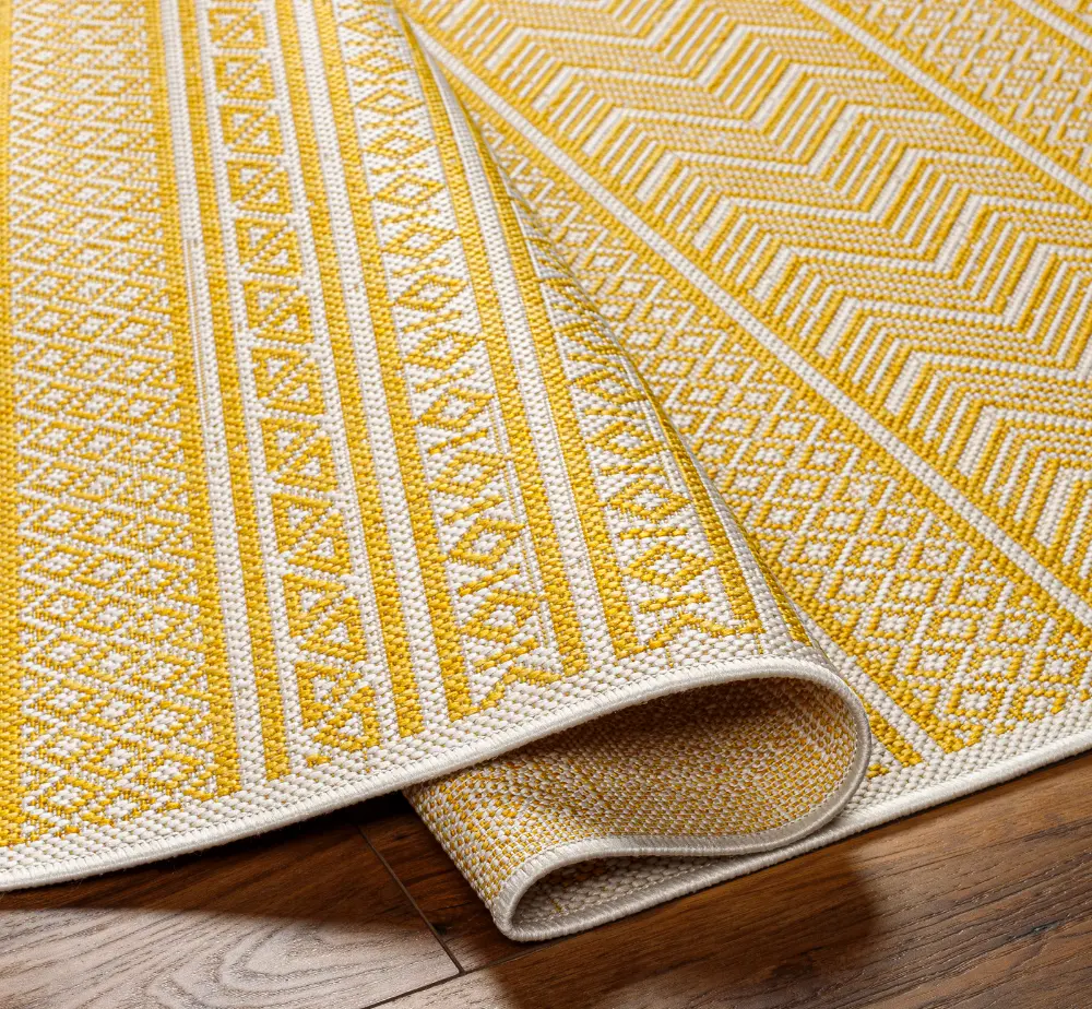 Mimi In- & Outdoor Global Saffron/Beige Rug - Image 3