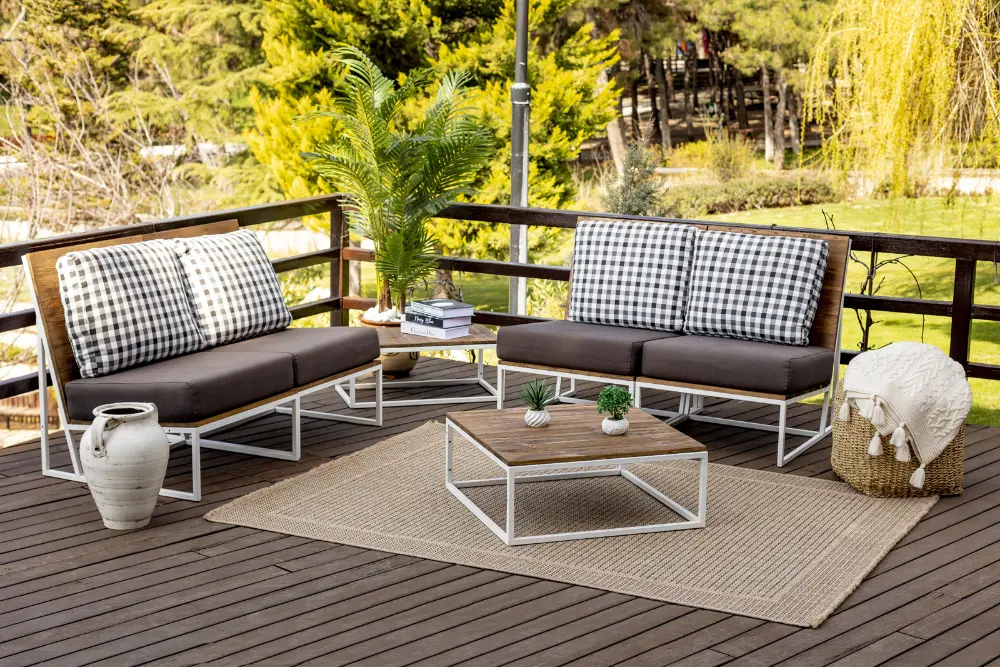 Mindy In- & Outdoor Cottage Jute-Look Beige Rug - Image 7