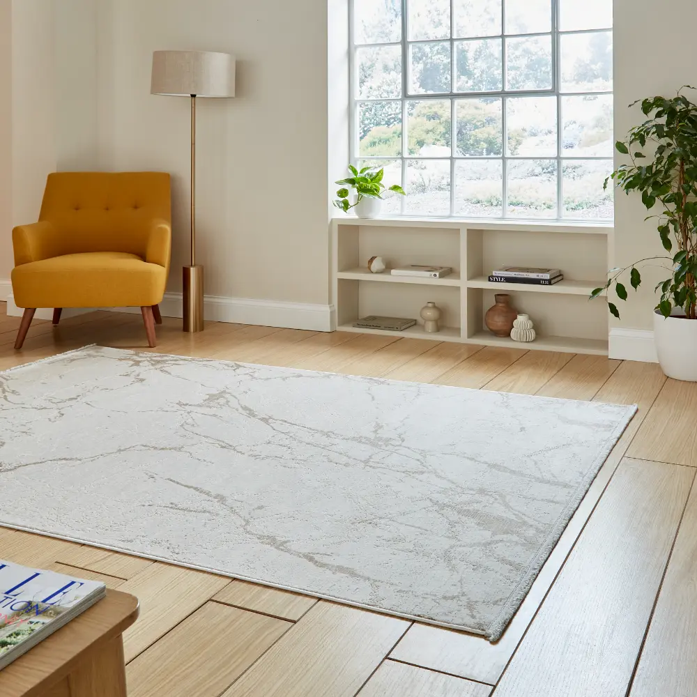 Mirage MR15 Cream Modern Abstract Rug - Image 2