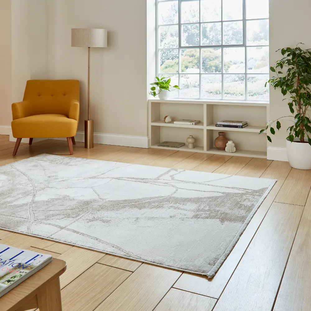 Mirage MR26 Cream Modern Abstract Rug - Image 2