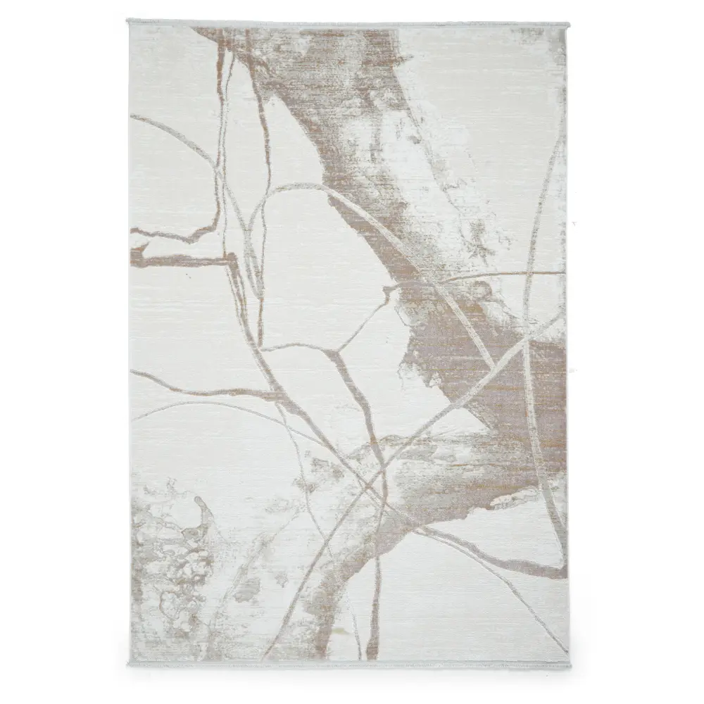 Mirage MR26 Cream Modern Abstract Rug - Image 7