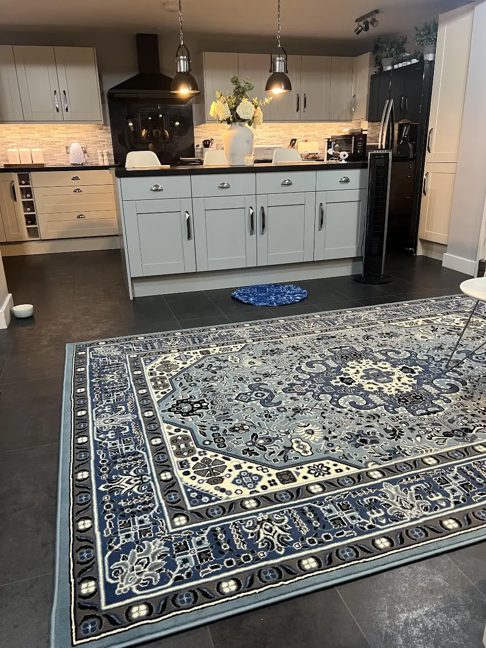 Mirkan 104438 Isfahan Sky Blue Rug - Image 3