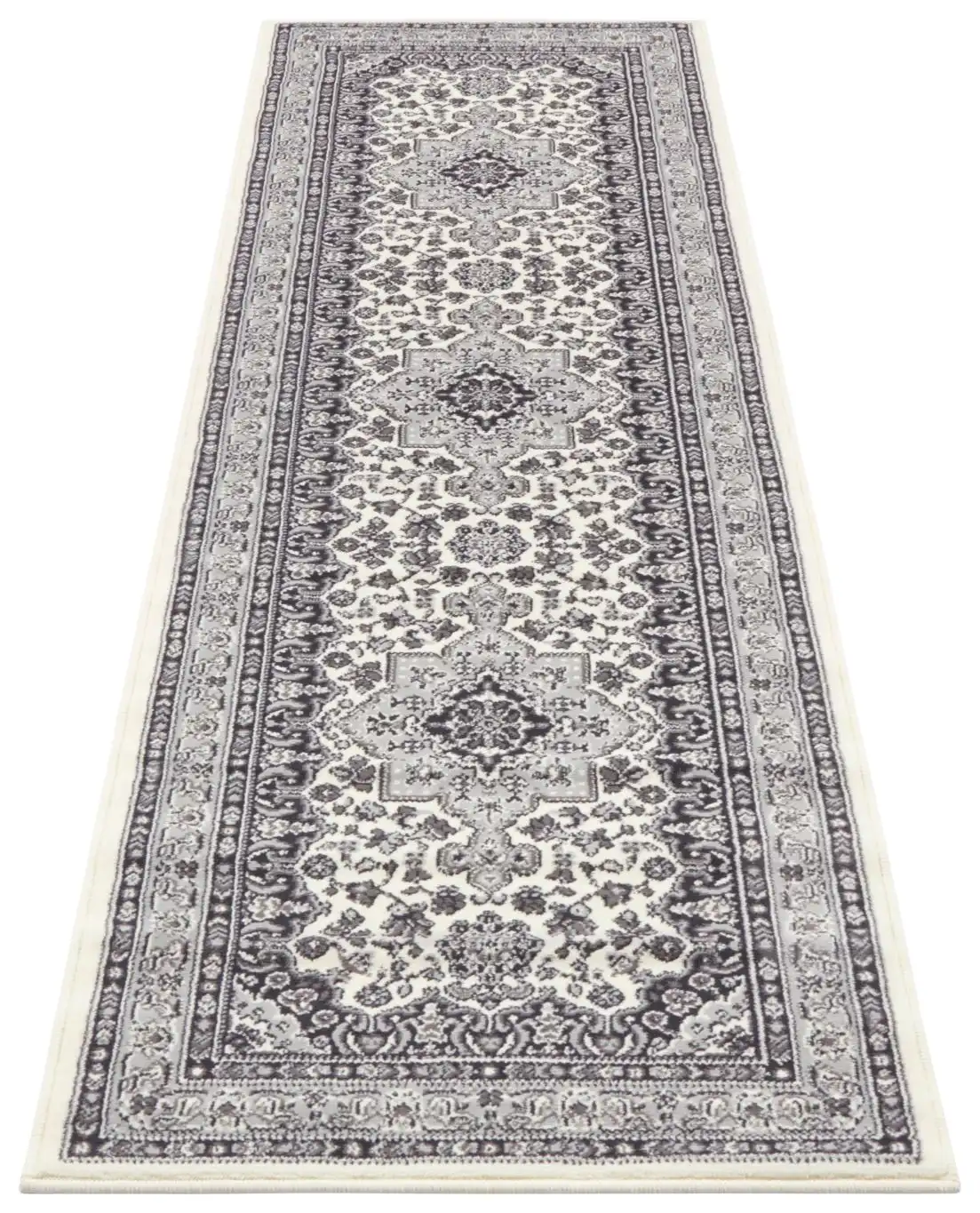 Mirkan 104107 Tabriz Cream Grey Rug - Image 5