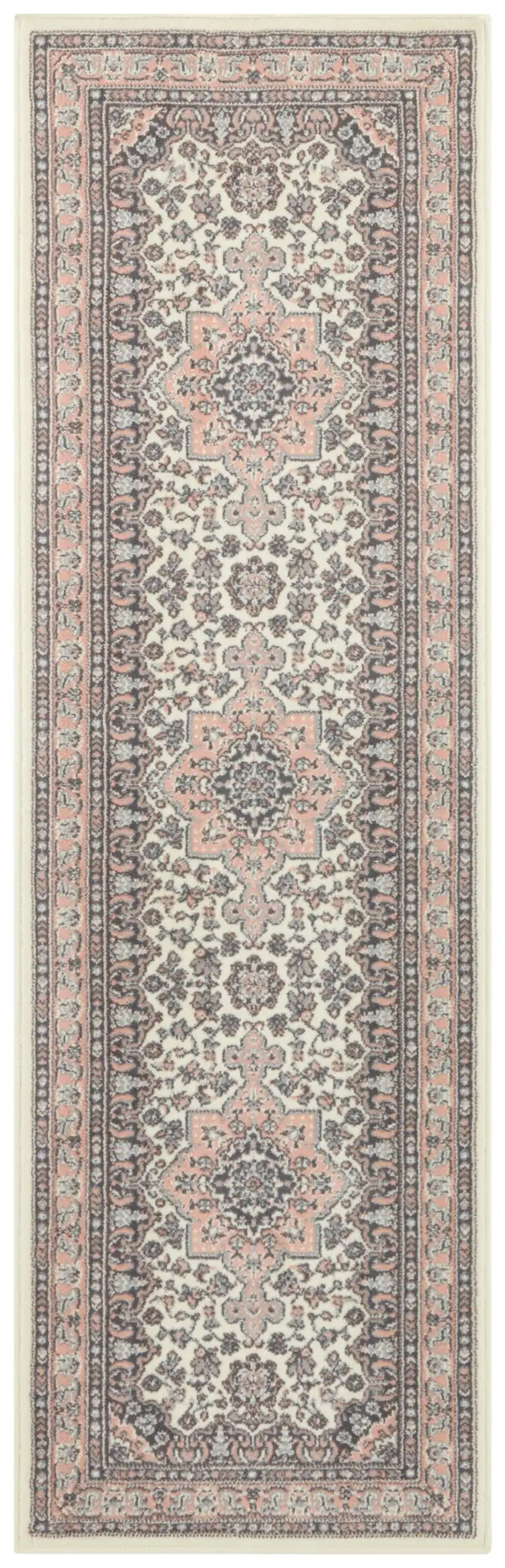 Mirkan 104443 Tabriz Cream Rose Rug - Image 5