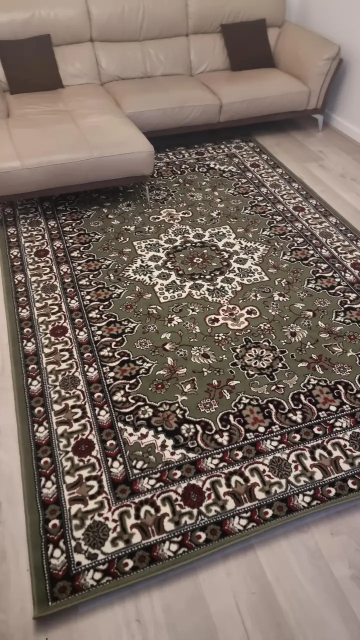 Mirkan 104104 Tabriz Green Rug - Image 2