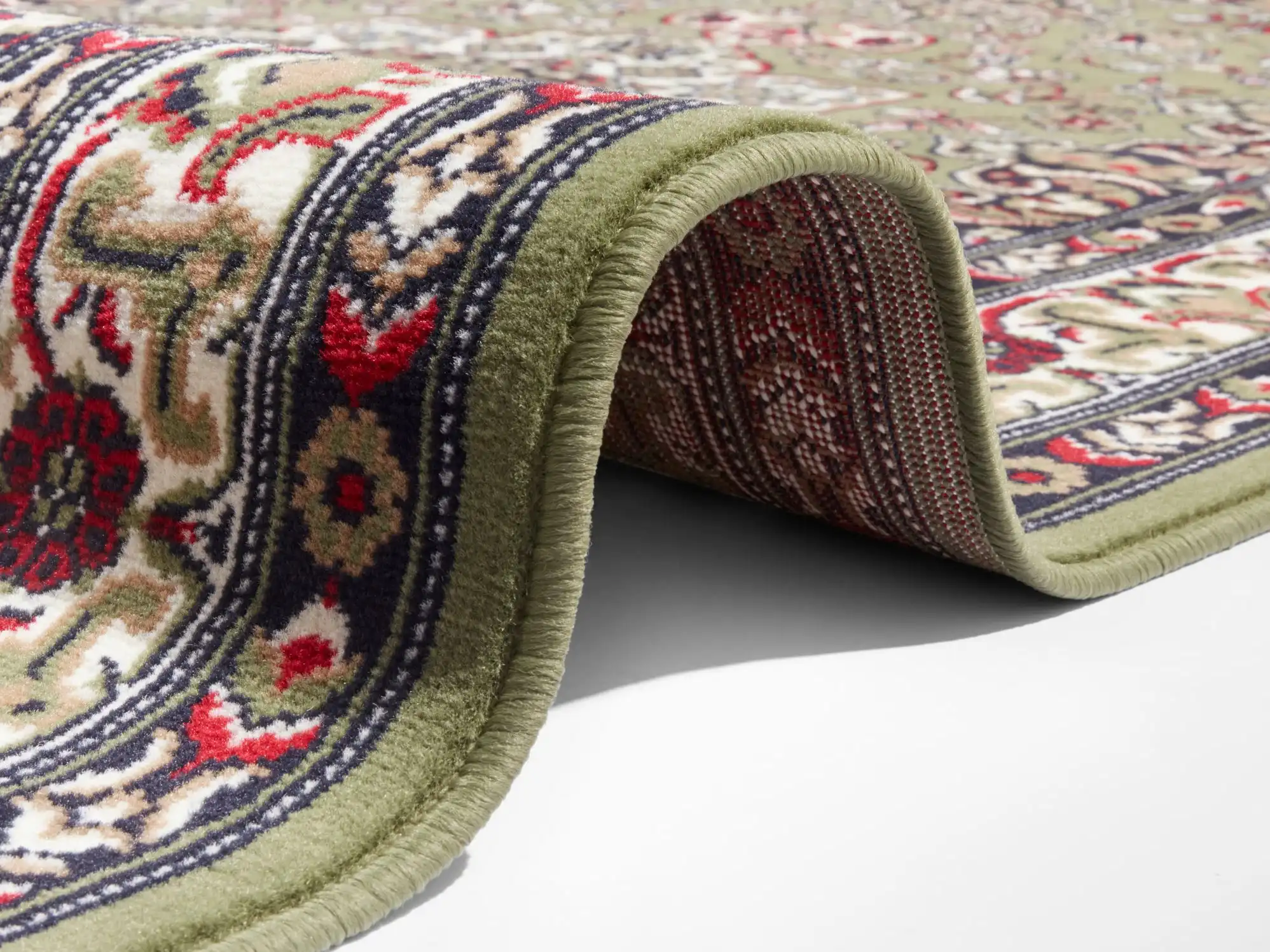 Mirkan 104104 Tabriz Green Rug - Image 4