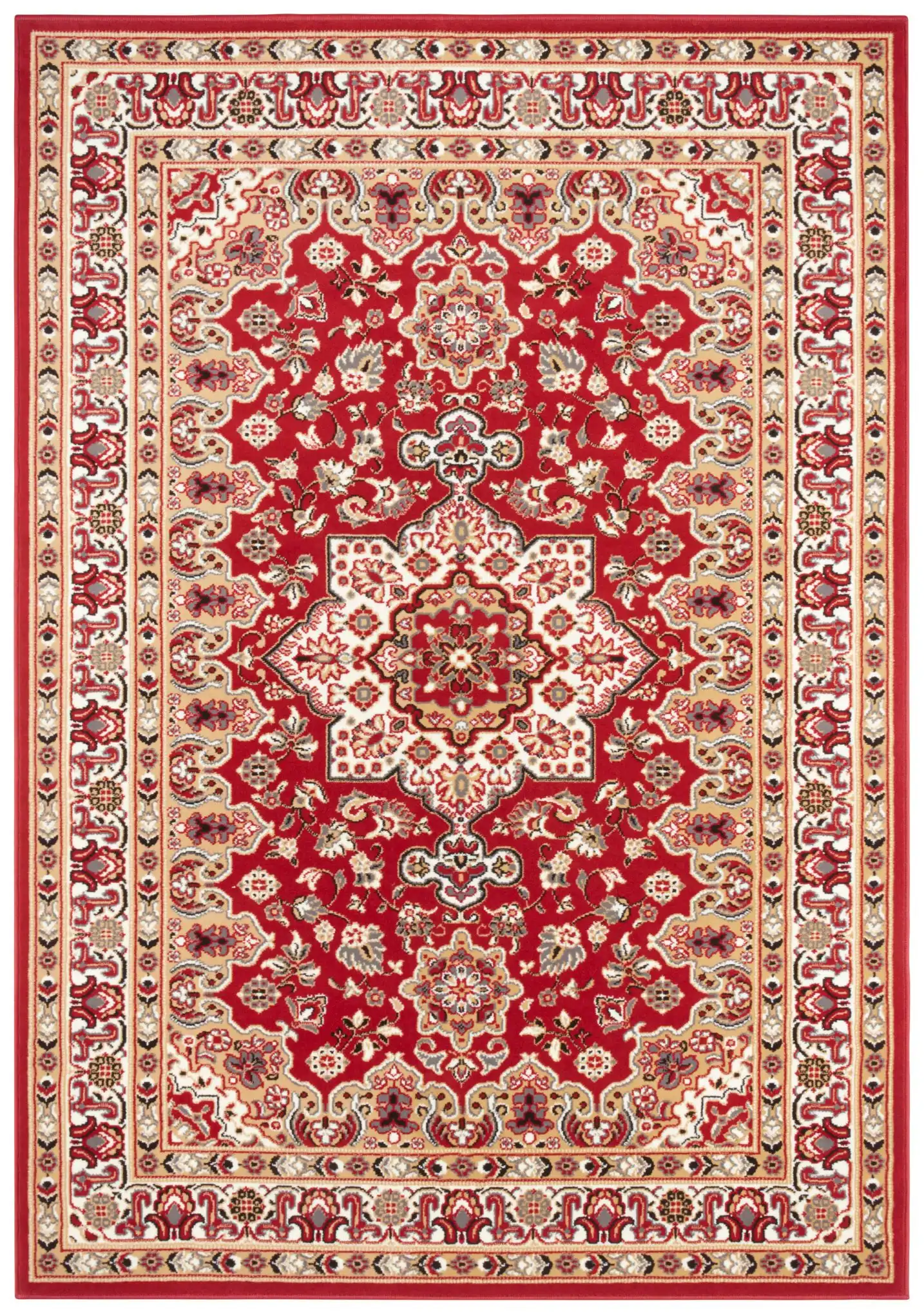 Mirkan 104103 Tabriz Red Rug - Image 2