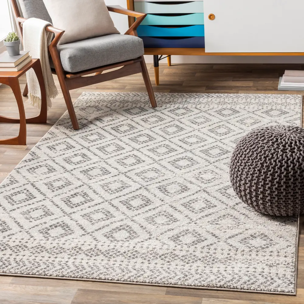 Mistie Scandi Global Light Slate Rug - Image 4