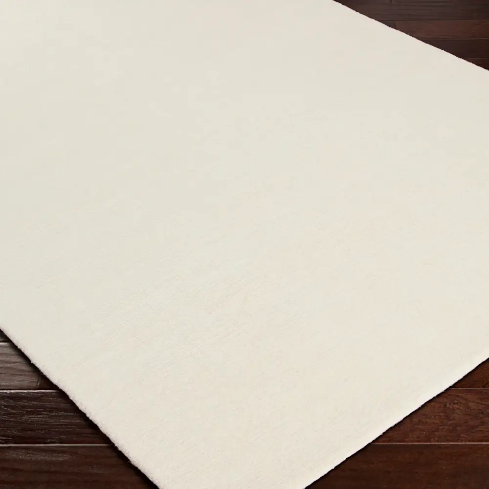 Mithila Hand-Loomed Modern Wool Cream Rug - Image 7