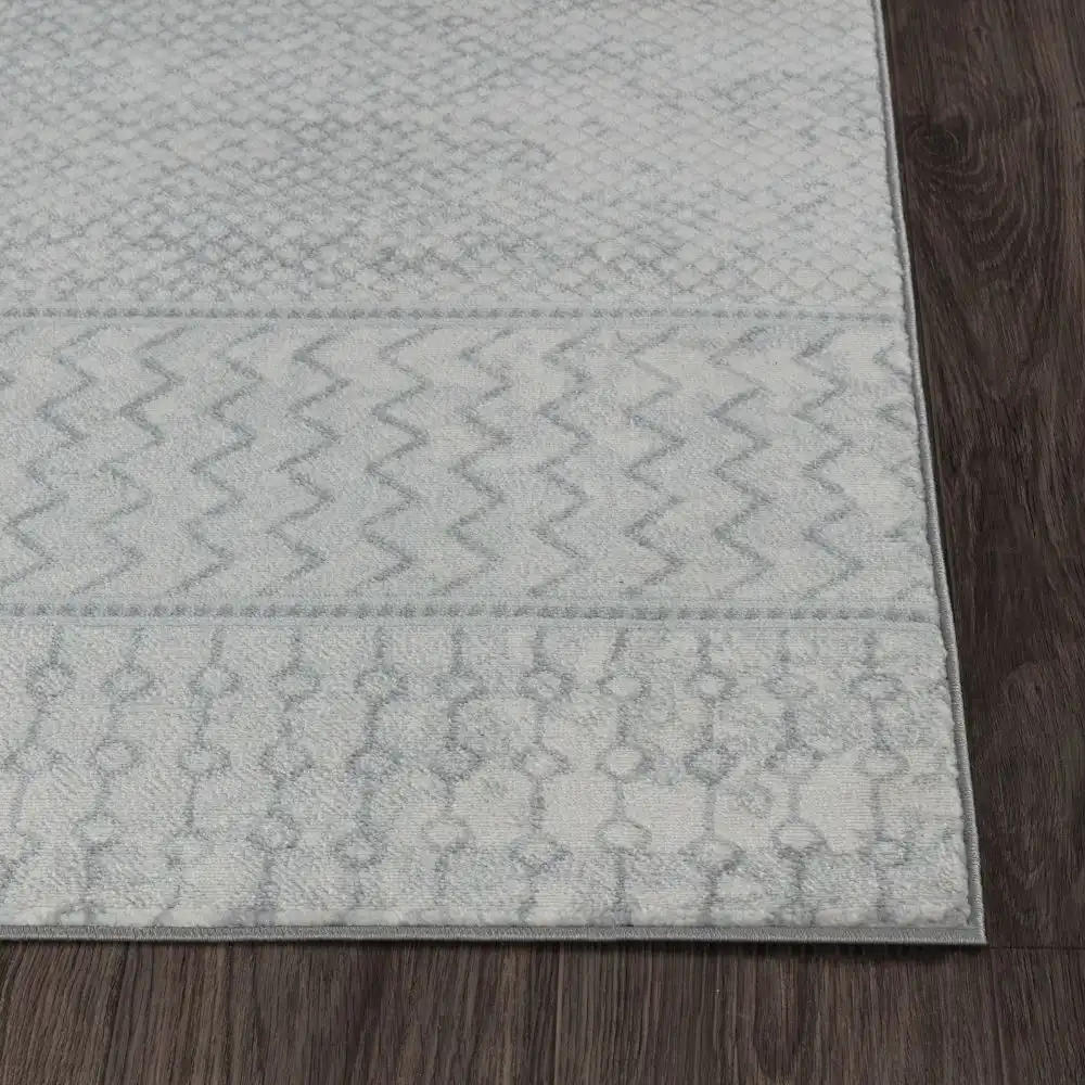 Adele Scandi Geometric Silver Grey Rug - Image 3