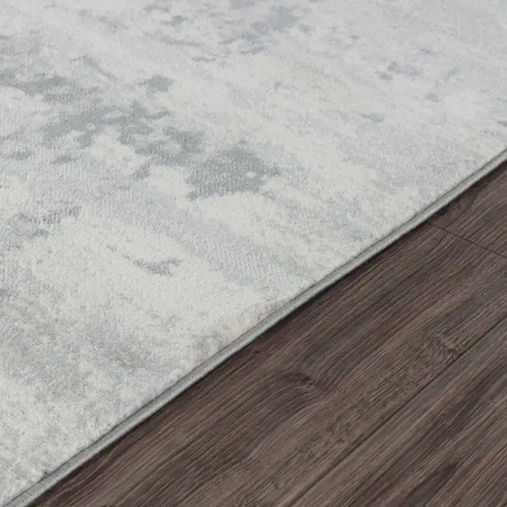 Victoire Abstract Modern Marble Grey/Ivory Rug - Image 5