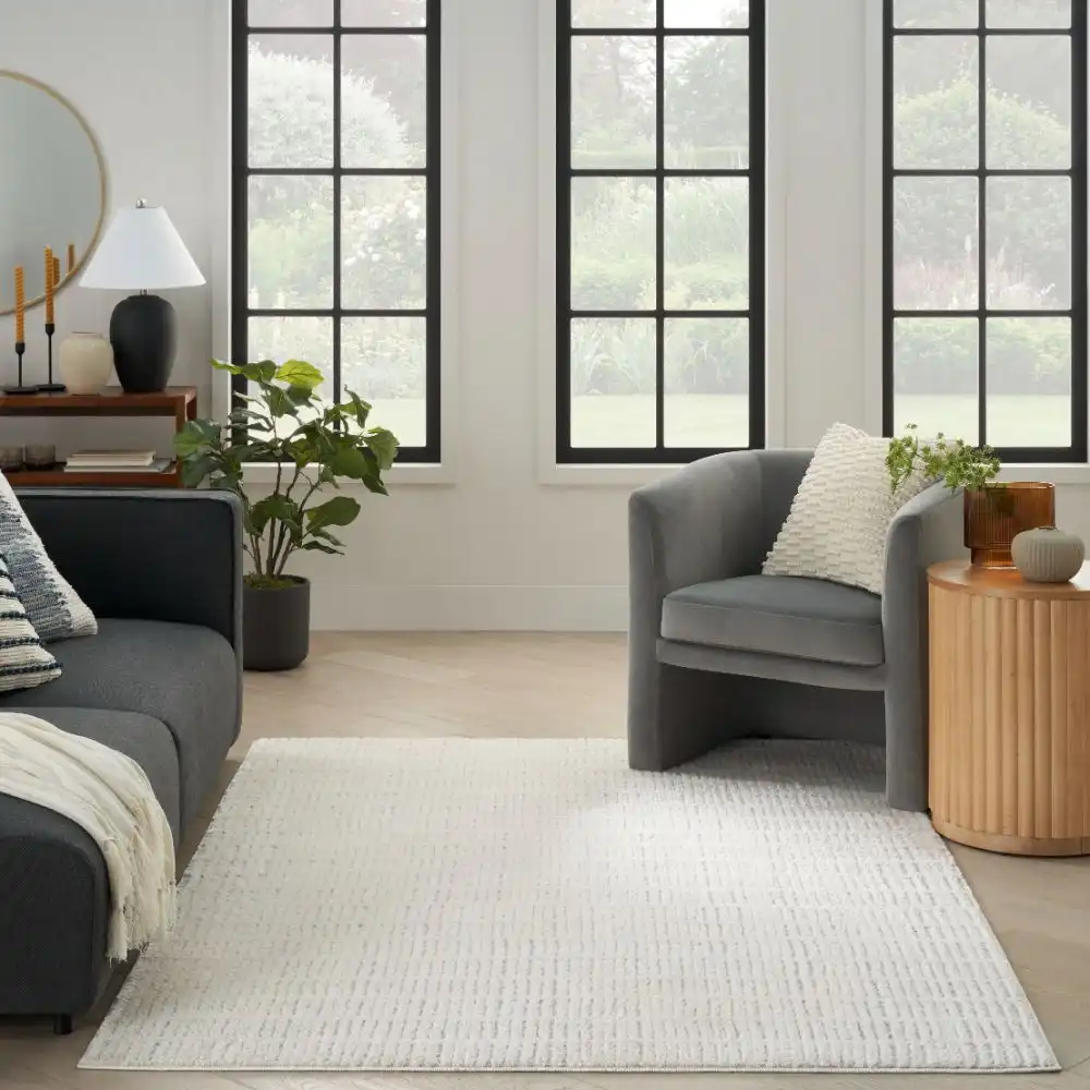Modern Comfort MCN03 Ivory Grey Rug - Image 2