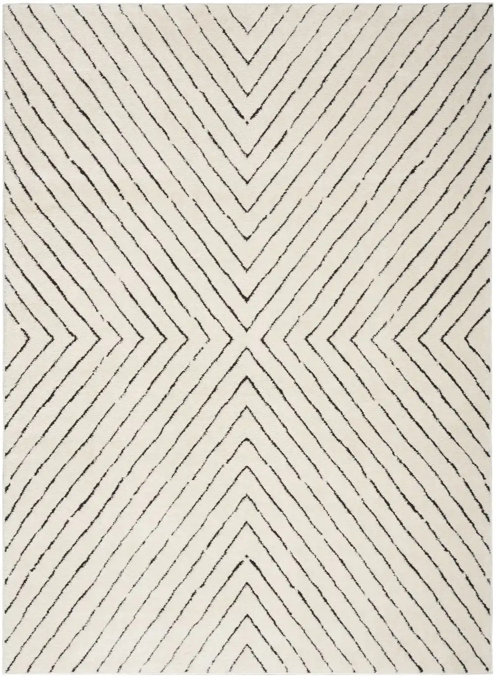 Modern Comfort MNC01 Ivory Black Rug - Image 4