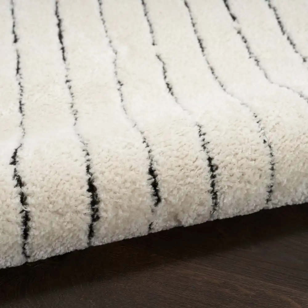 Modern Comfort MNC01 Ivory Black Rug - Image 7