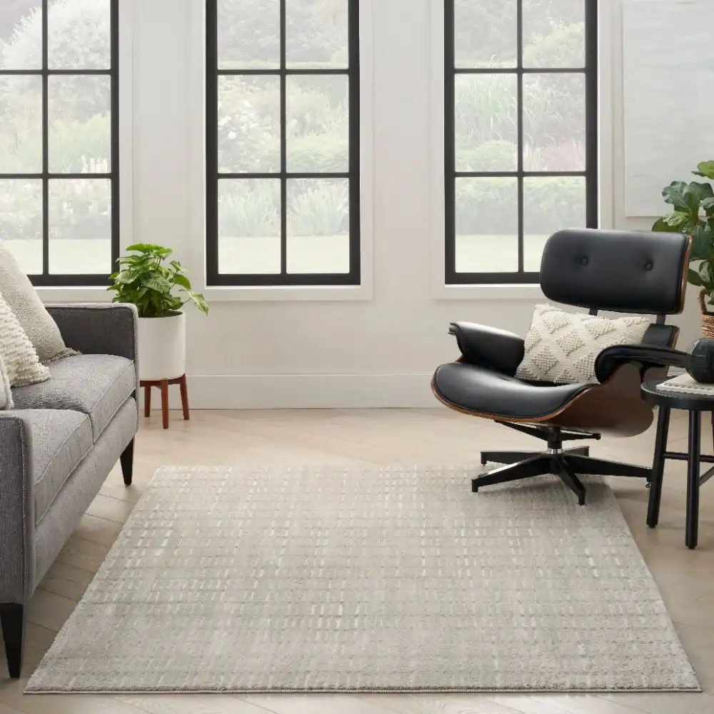 Modern Comfort MNC03 Grey Ivory Rug - Image 2