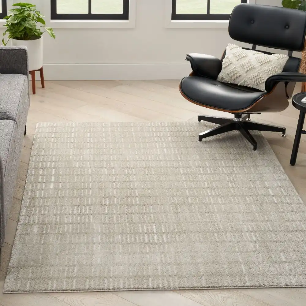 Modern Comfort MNC03 Grey Ivory Rug - Image 4