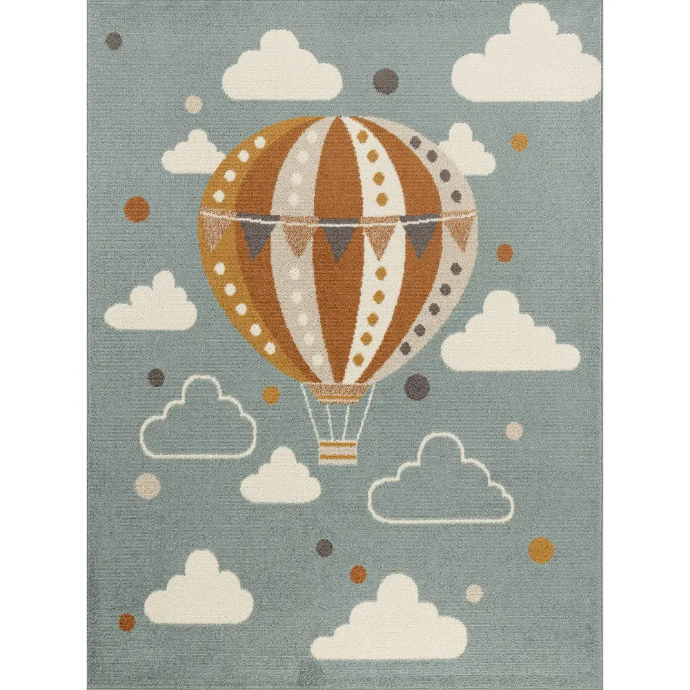 Monty Kids Modern Multicolour/Blue BedroomRug - Image 11