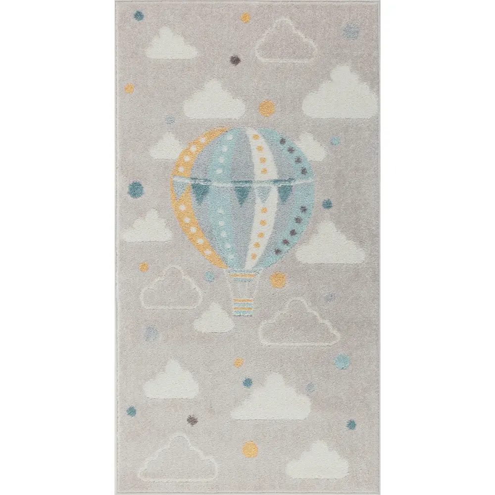 Monty Kids Modern Multicolour/Grey Bedroom Rug - Image 10